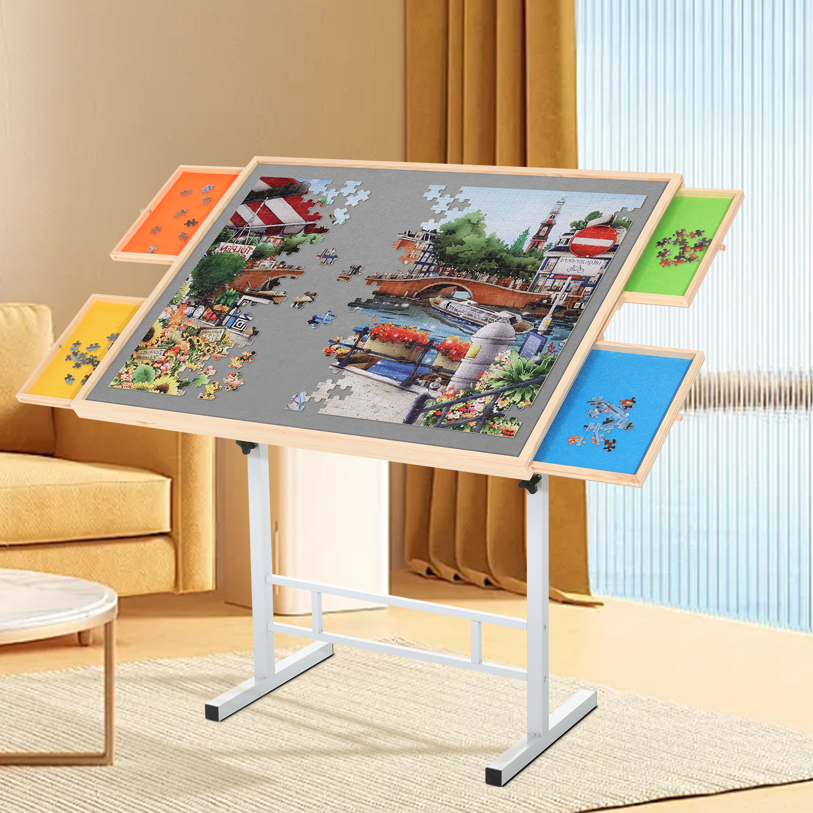 BittPicc Puzzle Table & Reviews | Wayfair